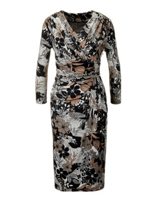 Feminines Kleid im Wickel-Look