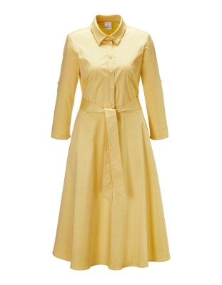 Hemdblusenkleid mit Knopfleiste und Taschen