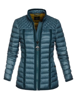 Steppjacke mit Kontrastfutter