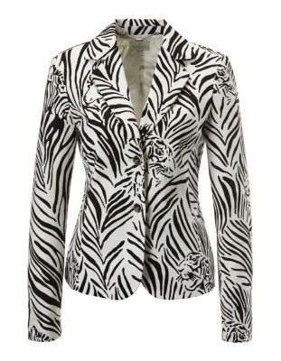 Kurzblazer im Animal-Look