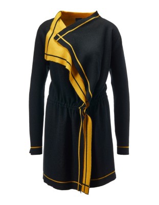 Doubleface-Strickjacke in Longform