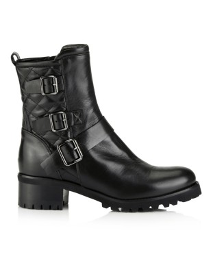 Lederboots mit Zierschließen