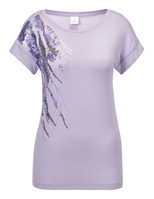 Shirt mit Pailletten Dekoration